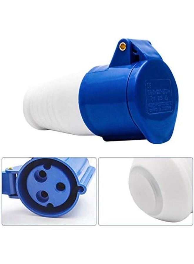 Fixer 16 A 3-Pin Industrial Waterproof Plug & Socket Connector – IP44/Weather-Resistant Male & Female Power Connection - Image 4